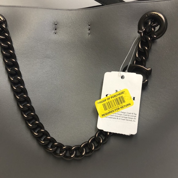 Coach Signature Chain C Tote Heather Grey 78218 - Picture 10 of 10